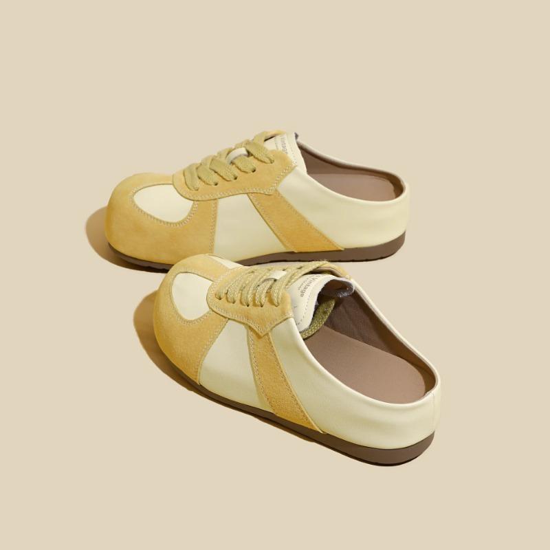 

Полутапочки ленивые на одной педали весна-лето новые толстоподошвенные с закрытым носком тапочки женские для улицы женская обувь 39