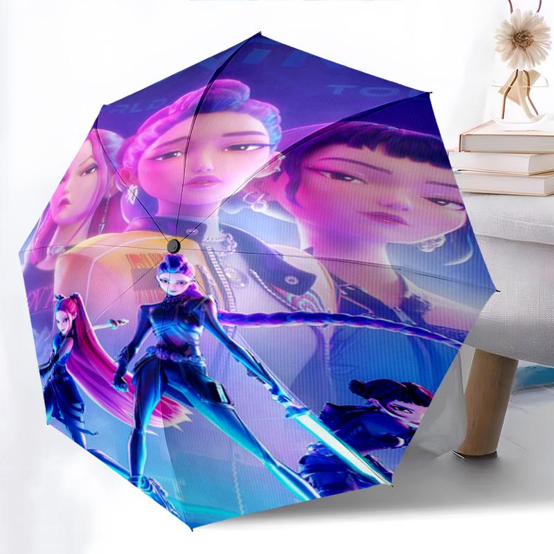 Vibrant World Tour Artistry Folding umbrella durable Suitable for all seasons travel Umbrella Three folds
