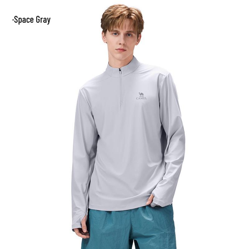 Camel Men's Long-Sleeve Quick-Dry UV Protection T-Shirt