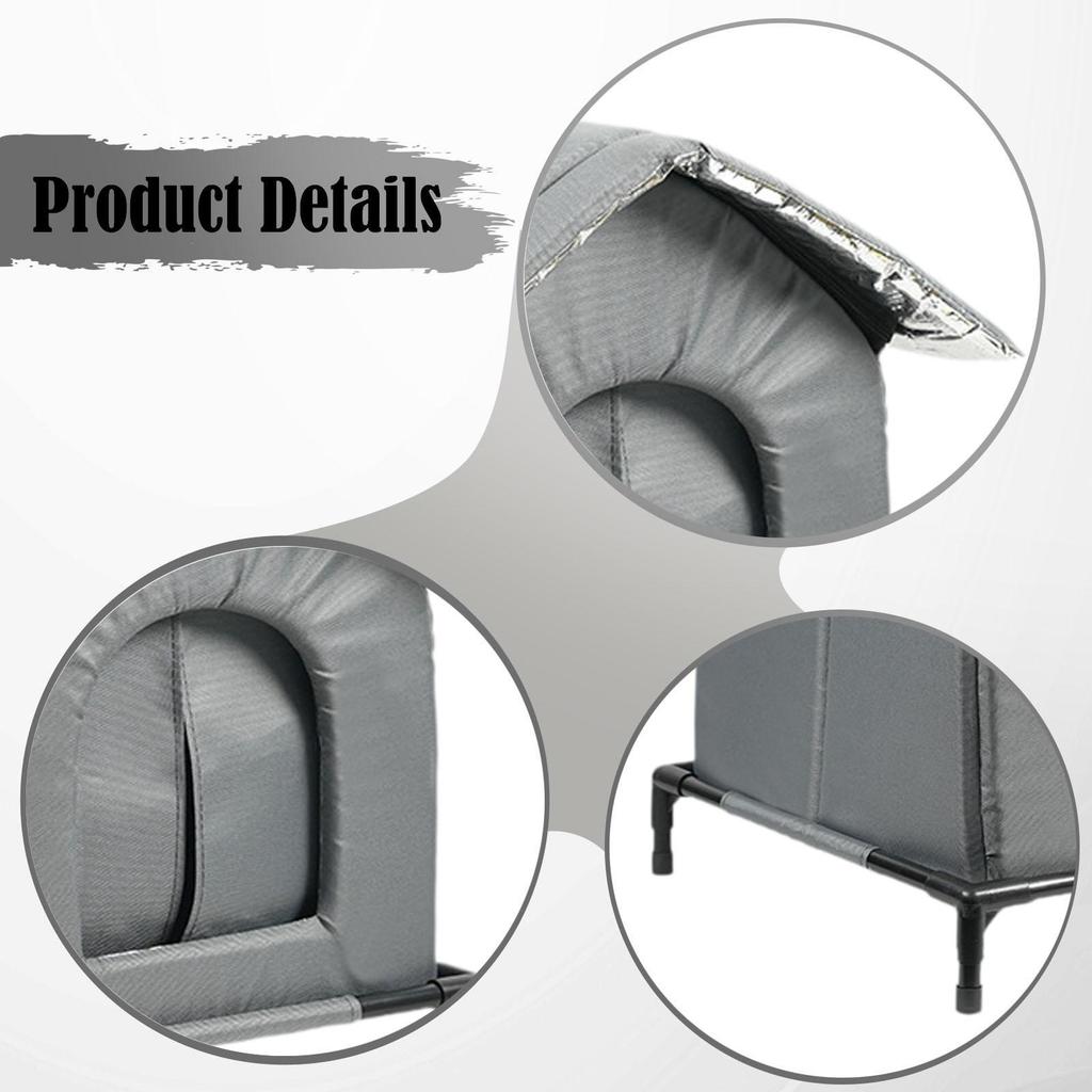 Outdoor Cat Tent Insulated Winter Shelter Waterproof Windproof Pet House for Stray Cats Backyard