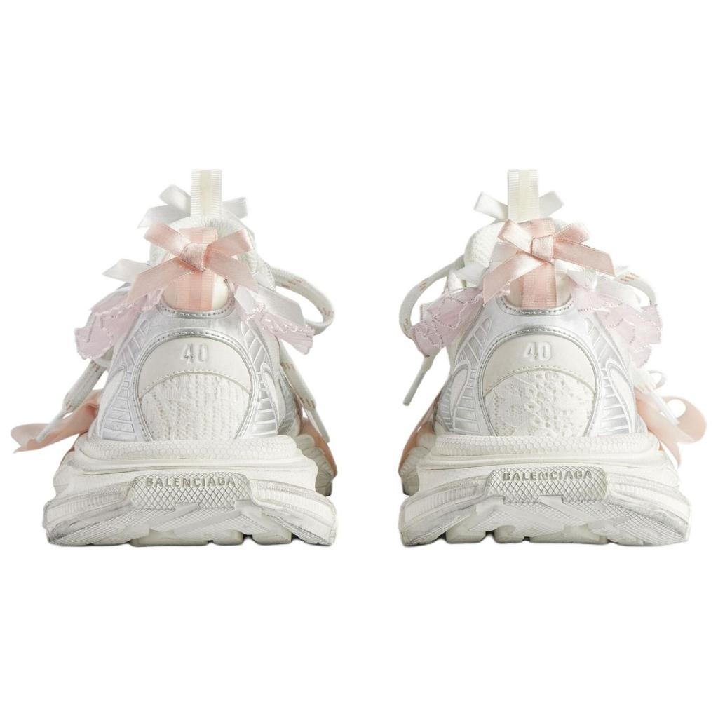 Balenciaga 3XL Low Top Chunky Sneakers Women's White Light Pink 832994WXLMC9050