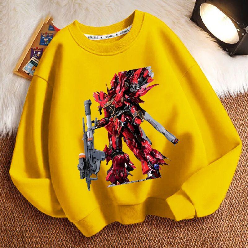 Children's Fashion Hoodies for Autumn and Winter, Round-neck Long-sleeved Jackets for Boys and Girls