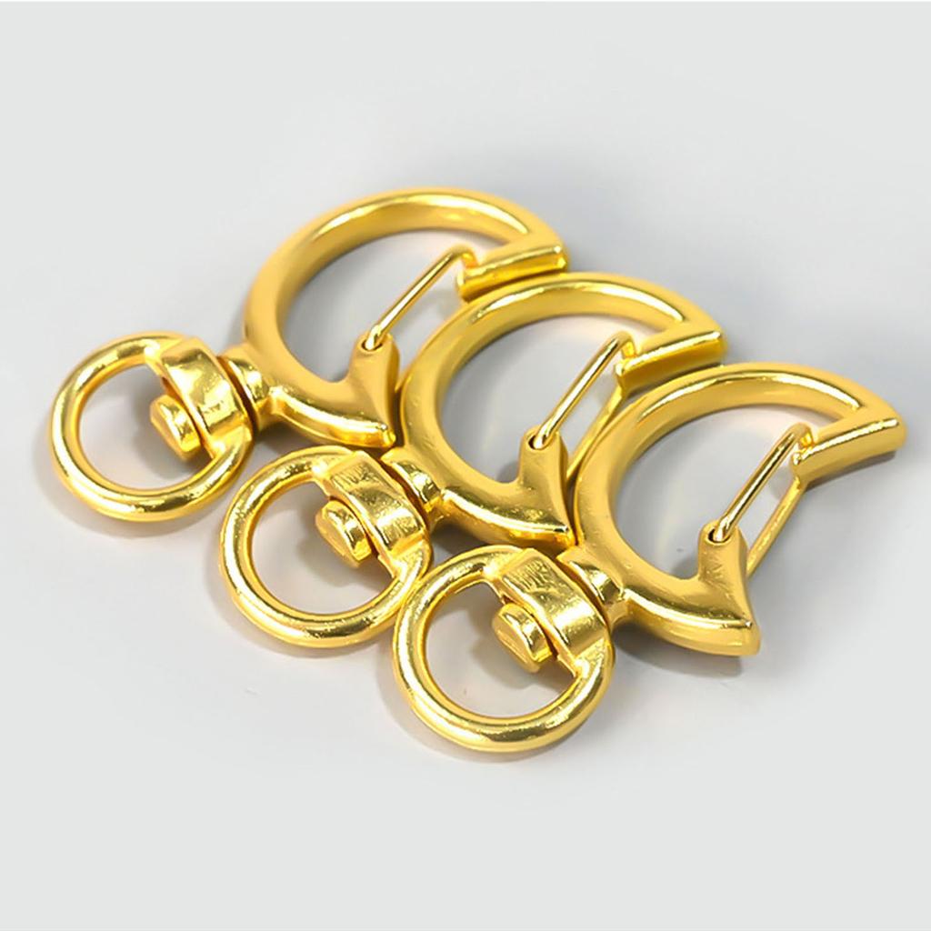 Star/Moon Spring Clasps Keychain DIY Accessories Metal Swivel Lobster Claw Clasps Alloy Material DIY Keychain Supplies