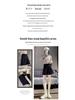 Women's High-Waist A-Line Black Wool Shorts - Autumn/Winter Loose Wide-Leg Booty Shorts, Thin Apricot