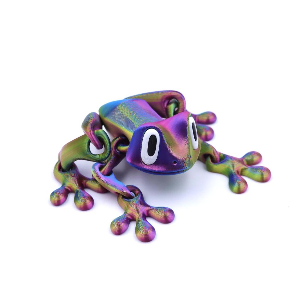 3D Printed Articulated Magnetic Tree Frog Toy Ornament