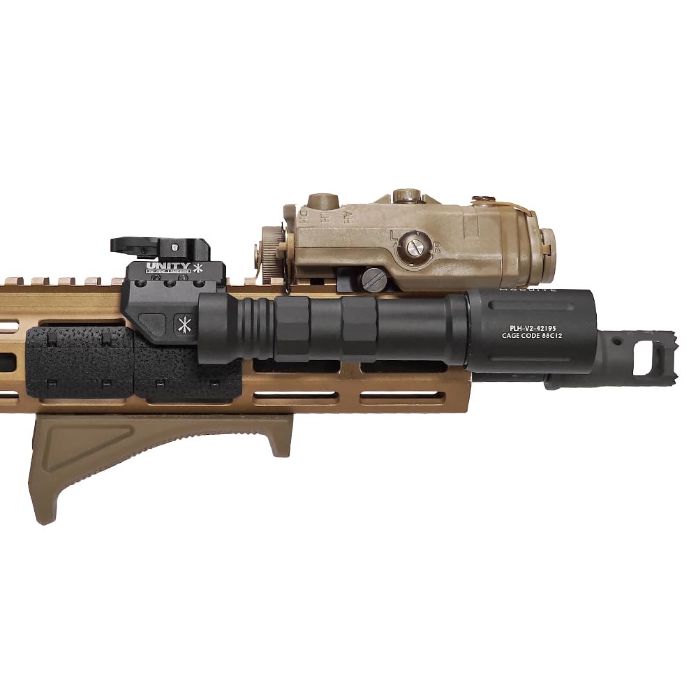 Ryohin Takehin UNITY Type Offset Light Mount Replica for Fusion Micro Hub, Right Offset, Black (LightWing Adapter Right)