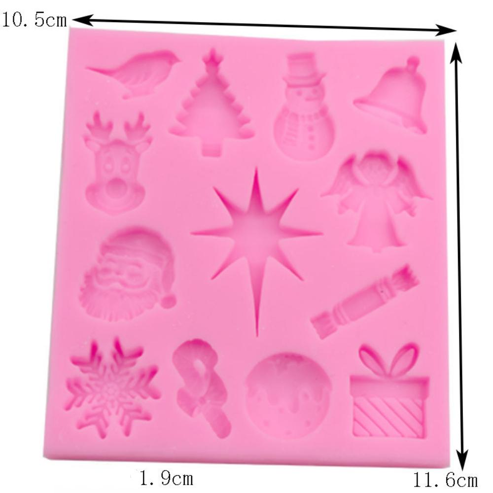 Vánoční Mousse Čokoládový dort Tekutá silikonová forma Fondantová silikonová forma