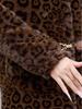 Women's Leopard Print Fur Collar Leather-Fur Jacket – Autumn/Winter Fashion Short Coat