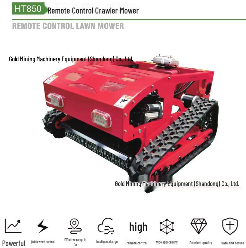 7.6 HP Remote-Controlled Crawler Mower for Garden and Municipal Use
