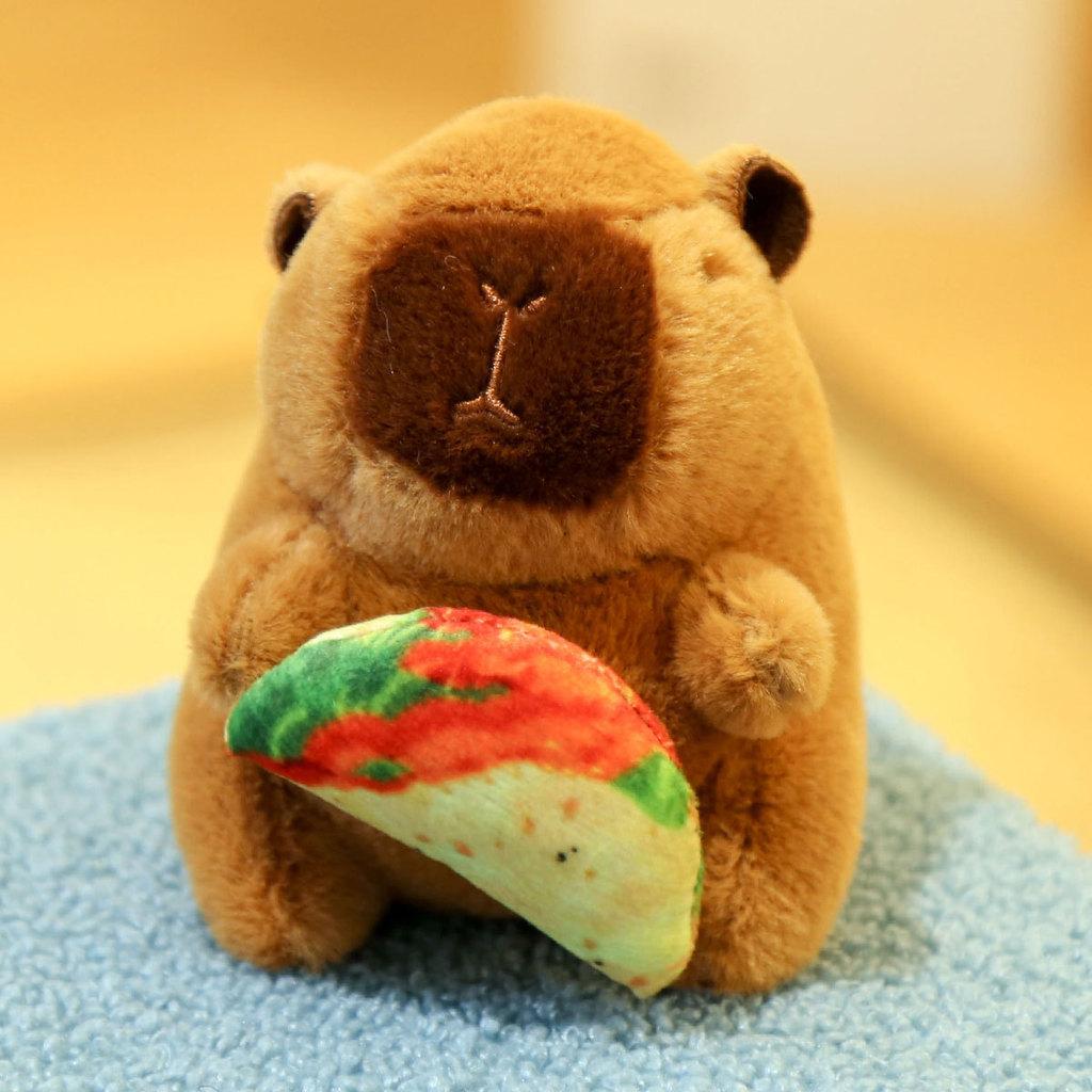 

Capybara Plush Keychain With Soft Short Hair For Kids Gifts And Collectible Accessories TapirHandPie