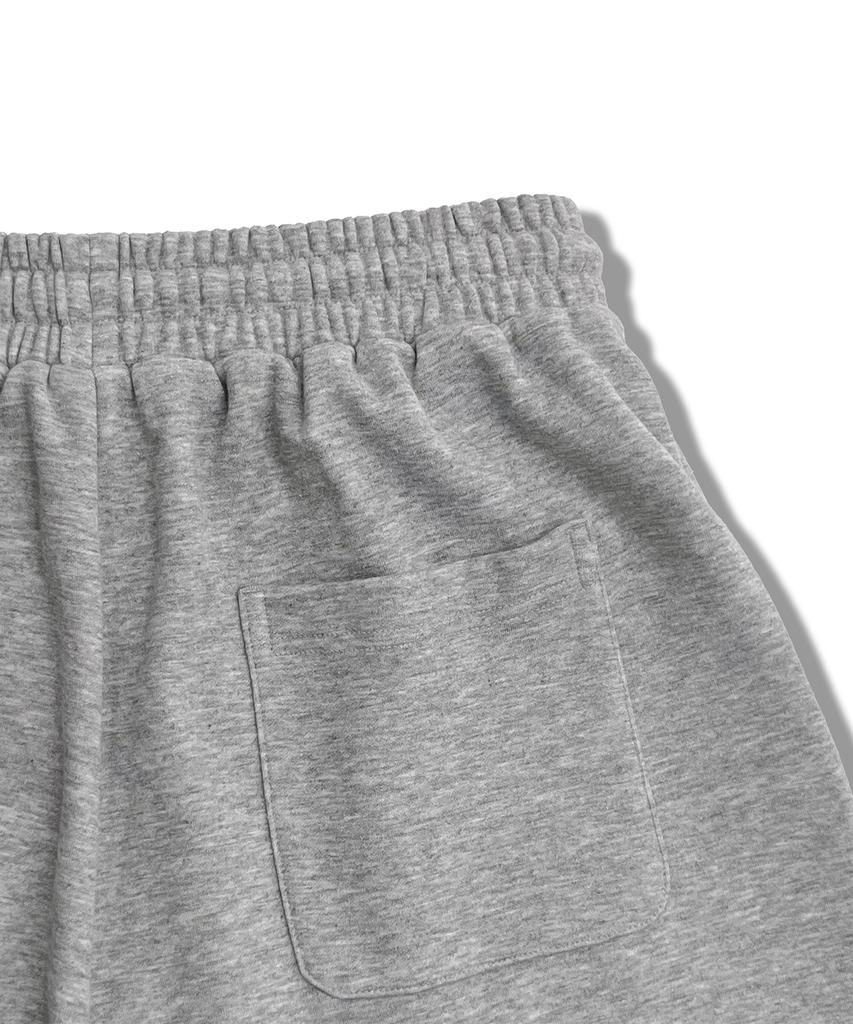 Eonoideu Single-Pleat Bermuda Sweat Shorts Lq7Pu491_Melange Grey