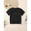 Children Crew Neck Short Sleeve T-Shirt with Cartoon Guinea Pig Print
