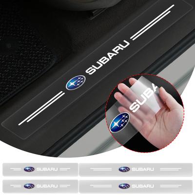 Car Threshold Sticker Scratch Resistant Transparent Film Protector For Outback Impreza Forester Levorg XV STI Ascent Legacy