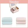 Portable Leather Jewelry Storage With Hard Shell And Simple Design For Travel