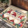 Christmas Doormat - Crystal Velvet Non-Slip Rug for Entryway, Bathroom, Festive Holiday Decor Holiday Welcome Mat