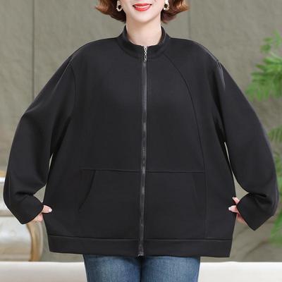 Übergröße 3XL-7XL Jacken für Frauen mittleren Alters Übergangsjacken Frühling Herbst Damenbekleidung