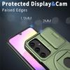 For Samsung Galaxy A05s 4G Case Built-in KickstandTPU+PC Phone Cover Slide Lens Protection