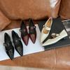 Pointed retro low-heeled flat-heeled Mary Jane shoes for women's spring new models with temperament single shoes for women