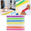 12Inch Clear Rulers with Hole Drawing Ruler Math Ruler Measuring Ruler Measuring Tool for Drawing Drafting Measuring