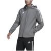 adidas Solid Striped Letter Print Logo Zip Hoodie Jacket Men Outerwear Gray GM7389