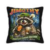 Jimothy the Ballard Seattle Raccoon Pillow Case  Retro Trendy Pillow Cover Custom Pillowcases For Sofa Couch Bed Living Room