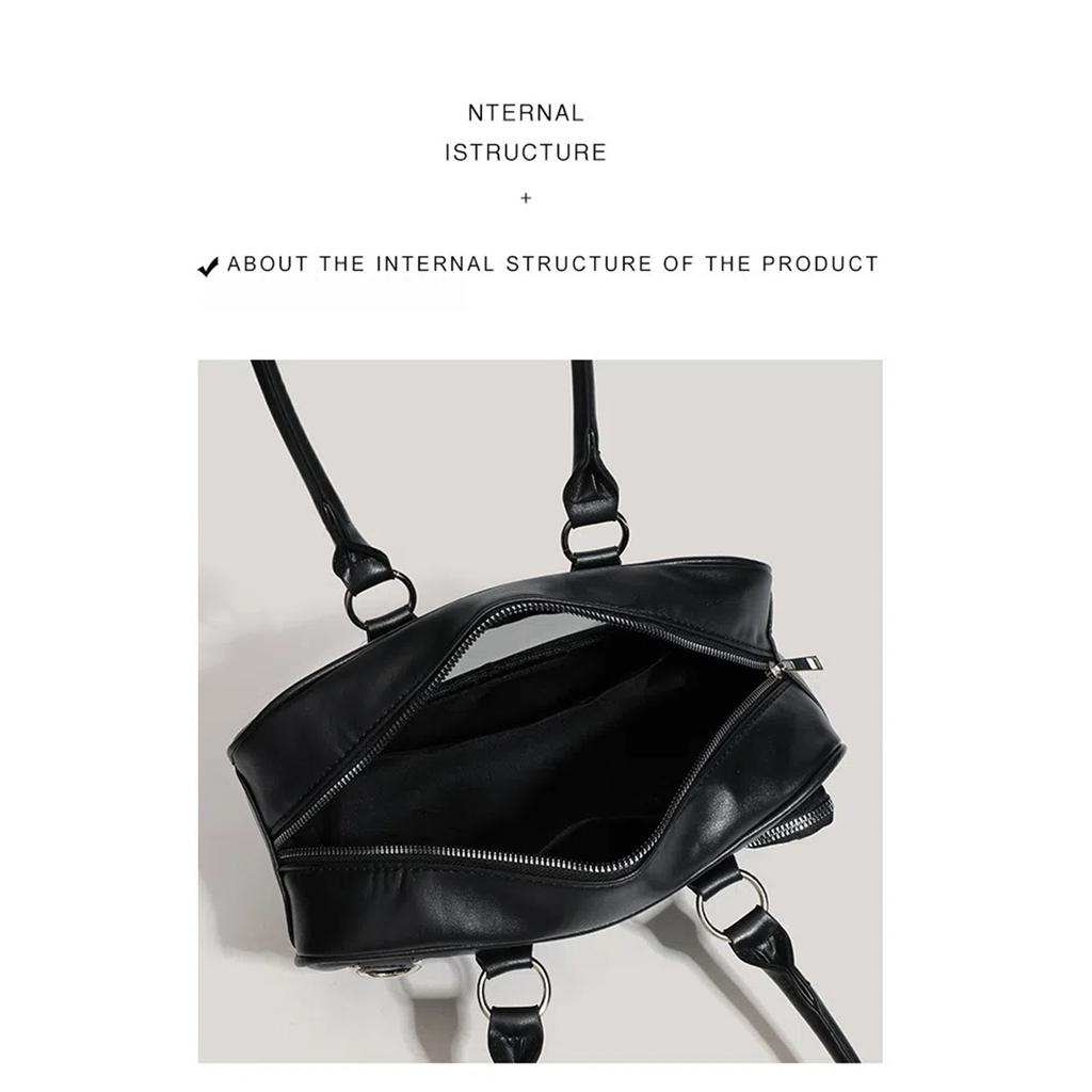 Japanese Style High Quality Boston Commuter Handbag Shoulder Bag
