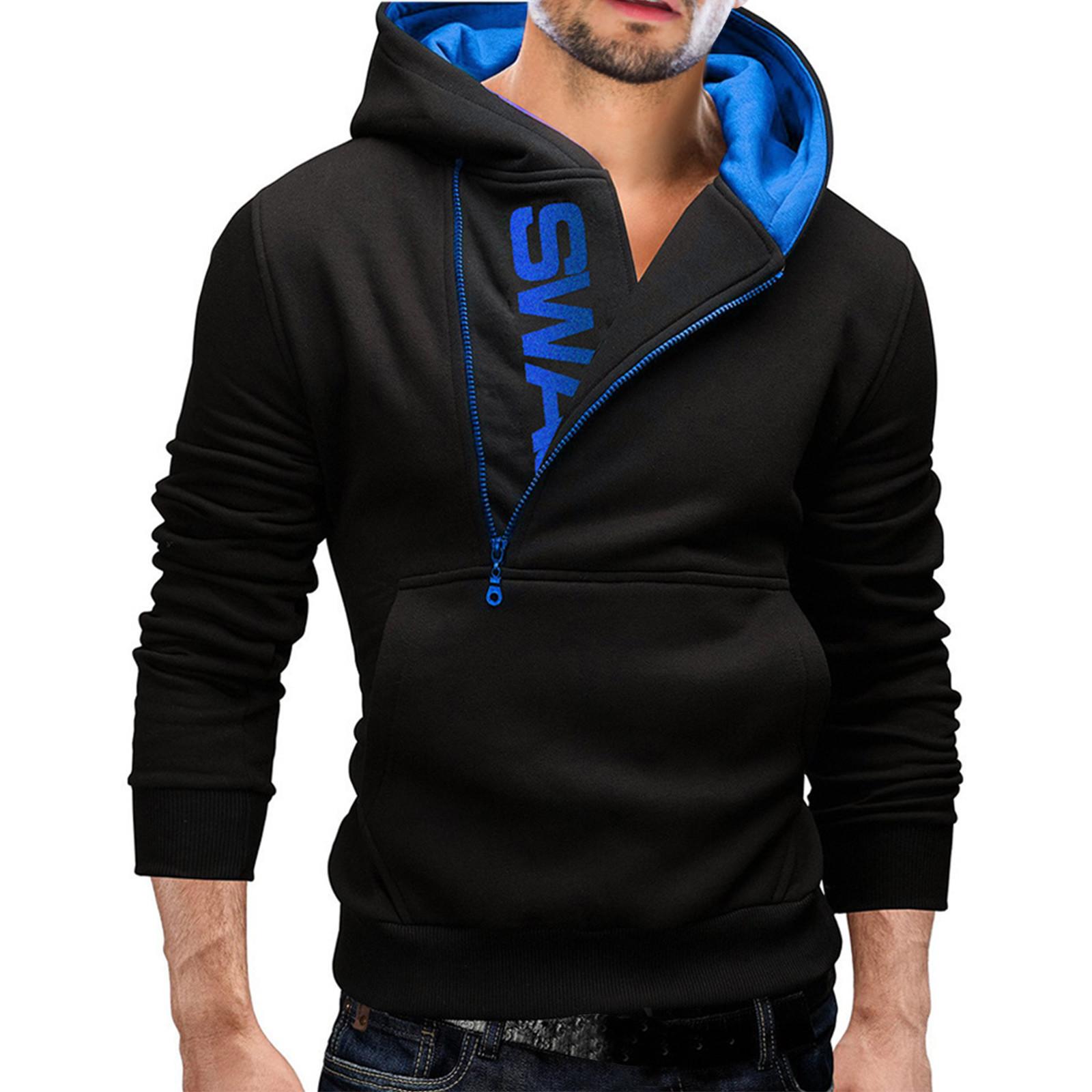 

Мужская толстовка с длинным рукавом, толстовка с капюшоном, топы, куртка, пальто, верхняя одежда XXL тёмно-синий