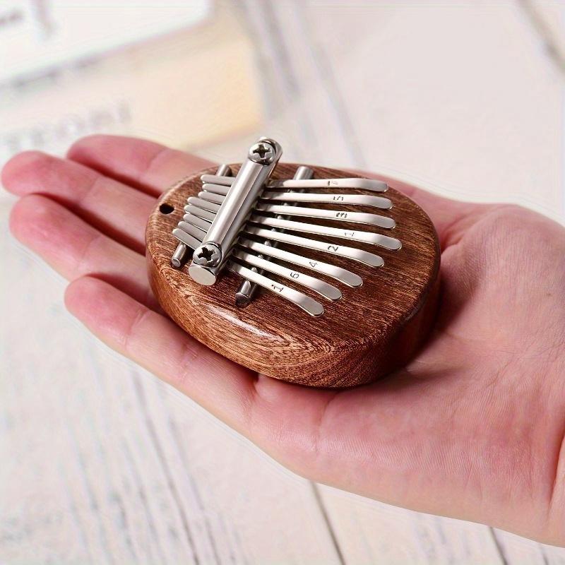 8-Key Mini Thumb Piano - Portable Wooden Finger Piano with Lanyard, Perfect Gift for Valentines Day, Adults, Beginners, and Music Enthusiasts