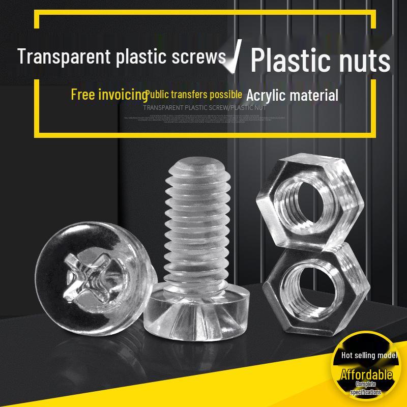 

Прозрачные пластиковые винты с круглой головкой Phillips с гайками Nut M5