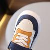 Children's Color Block Sports Shoes - Breathable Leather Panel Kids' Running Shoes for Spring/Autumn (Unisex).
