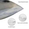 Seal Sea Cute White Pillowcase Polyester Cushion Cover Decoration  Pillow Case Cover Home Zippered 40X40cm