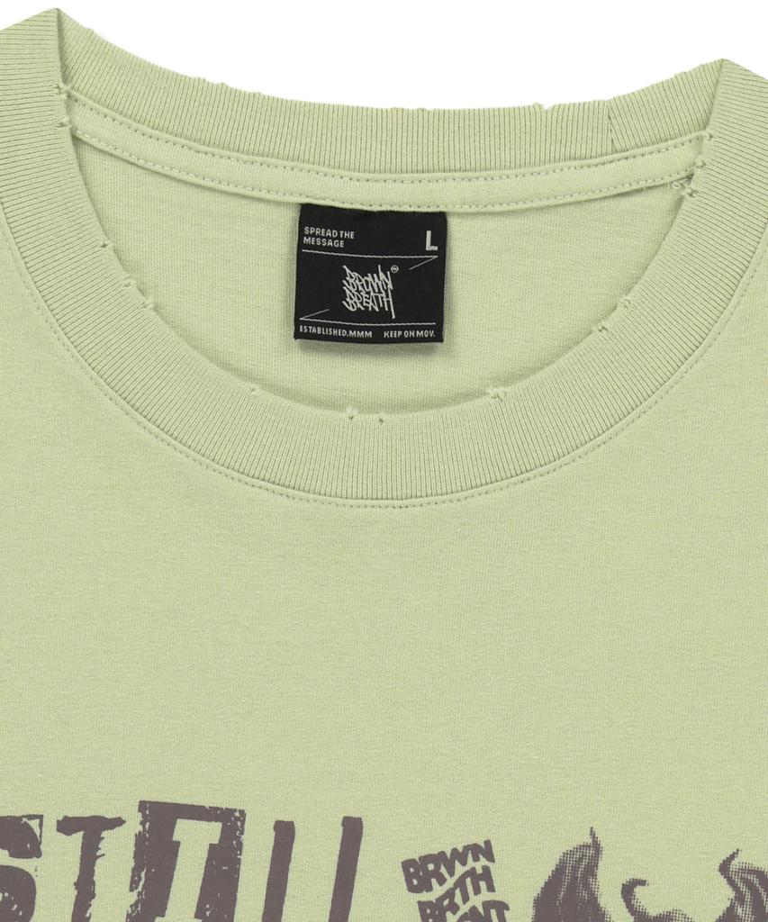 BROWNBREATH Eliminate Crop Tee - Yellow