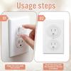 200Pcs Clear Socket Protector Safety Outlet Plug Covers Replacement Safety Guard For Electrical Socket Protections