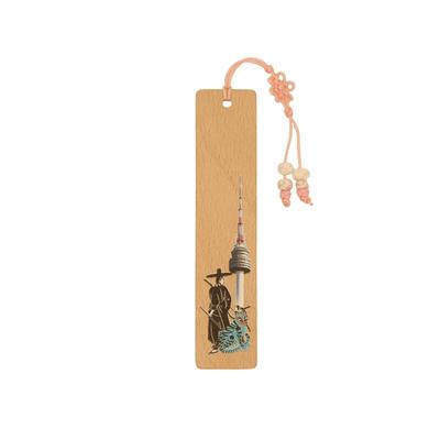 Gat Archer, Blue Tiger with Magpie, N Tower(Namsan Tower) Bookmark Eco-friendly