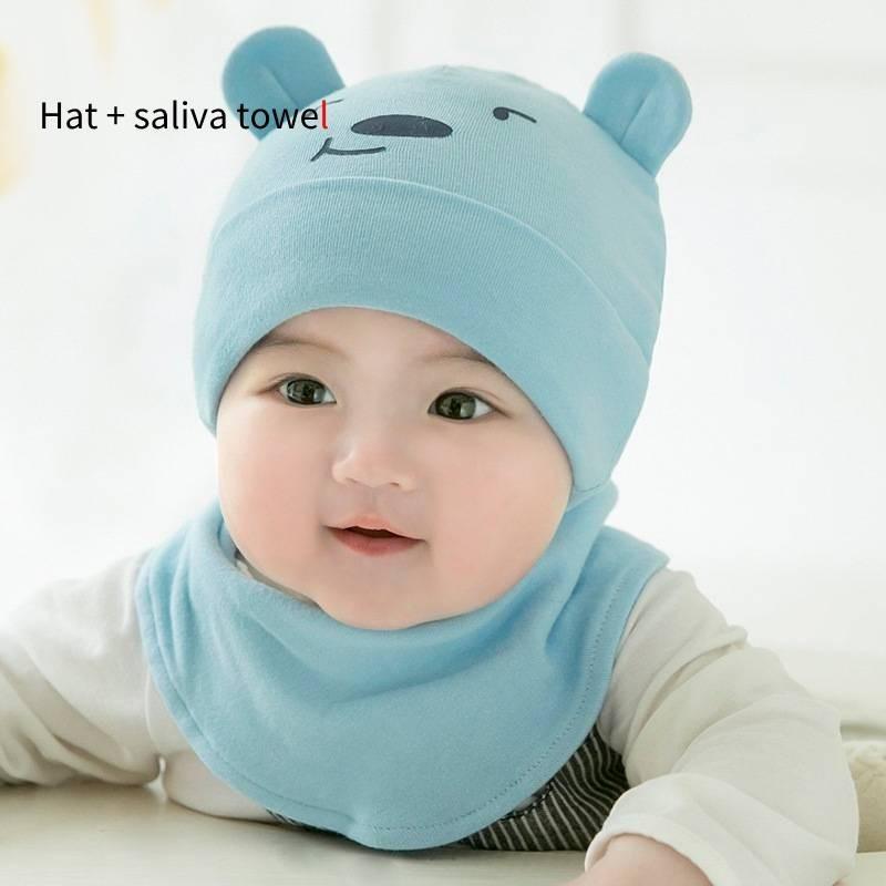 Infant Bucket Hat With Cute Bear Design 2019 Collection синий