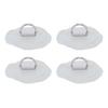 D Ring Patch Round Lightweight D Ring PVC Patch for Inflatable Boat Surfboard Stand Up Paddleboard 4pcs Gray