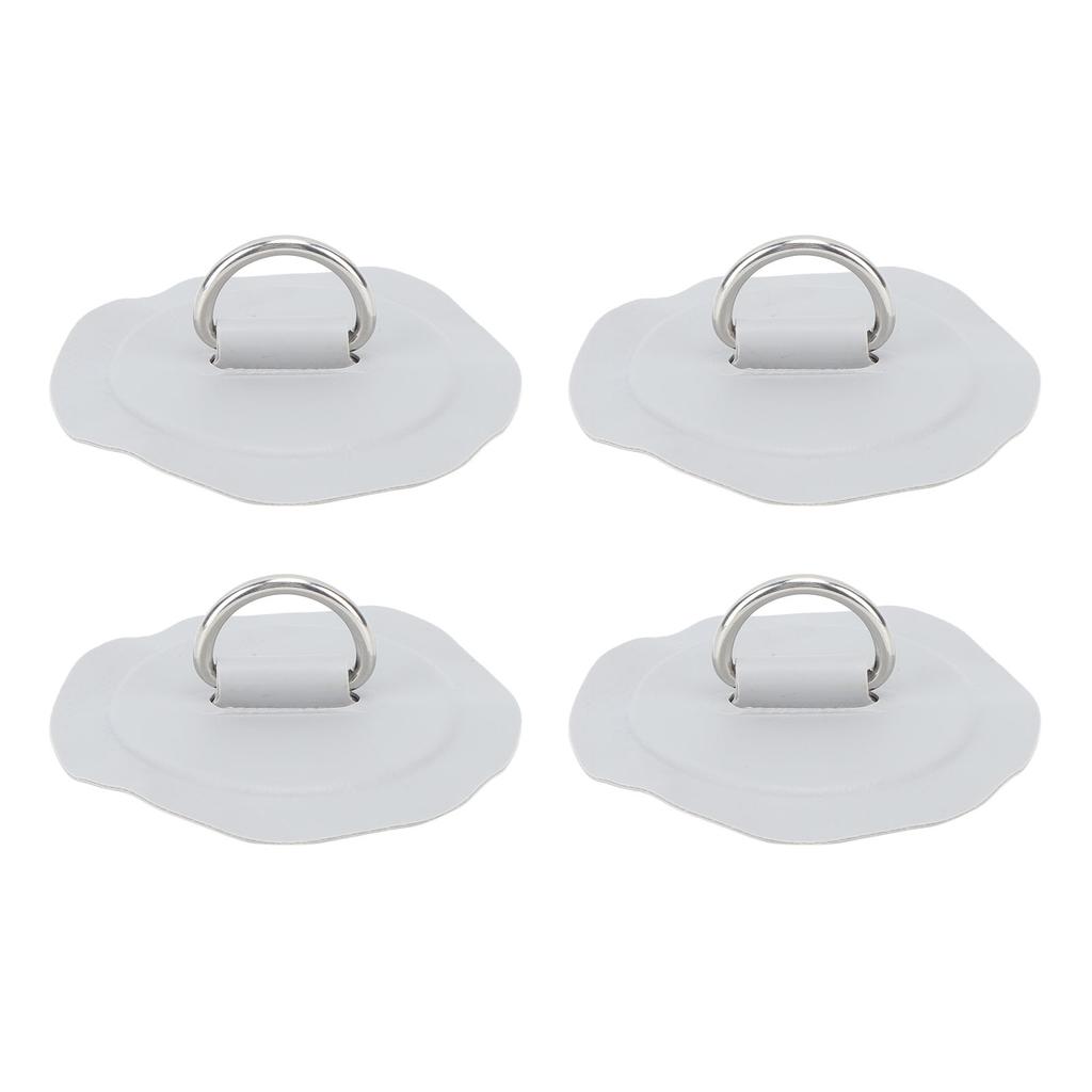 D Ring Patch Round Lightweight D Ring PVC Patch for Inflatable Boat Surfboard Stand Up Paddleboard 4pcs Gray