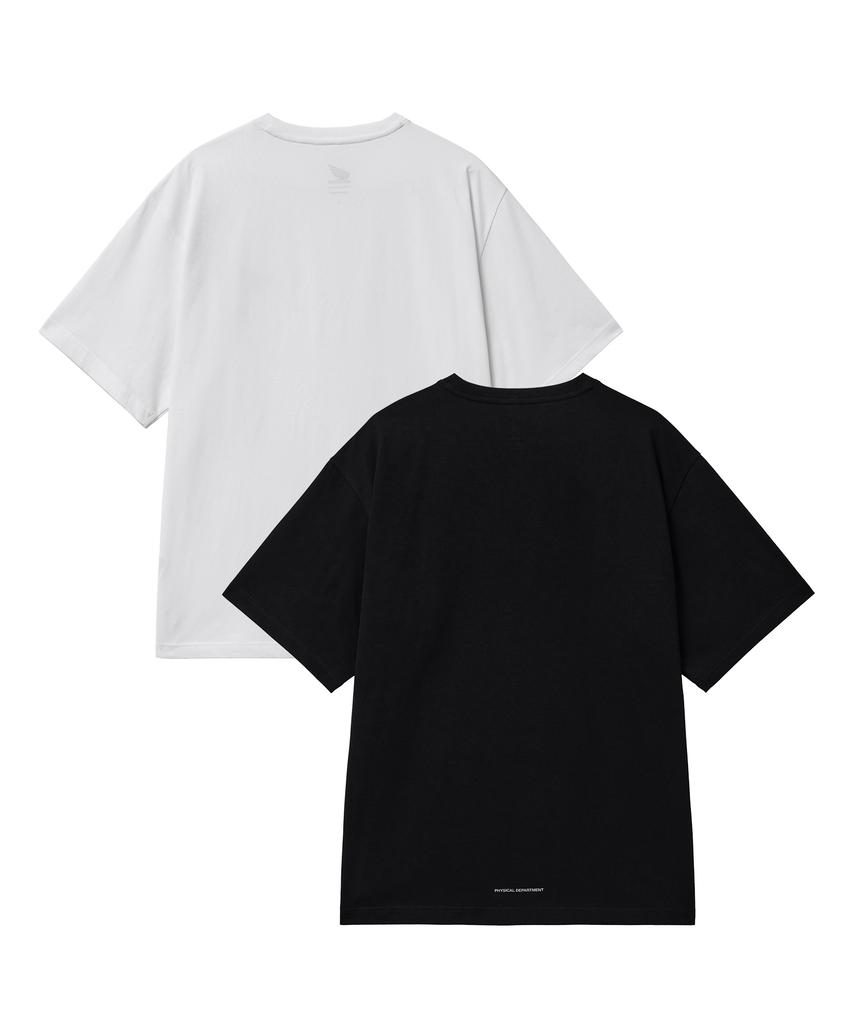 PHYPS MOTORCYCLE [2Pack] Speed Cool Short Sleeve White Black