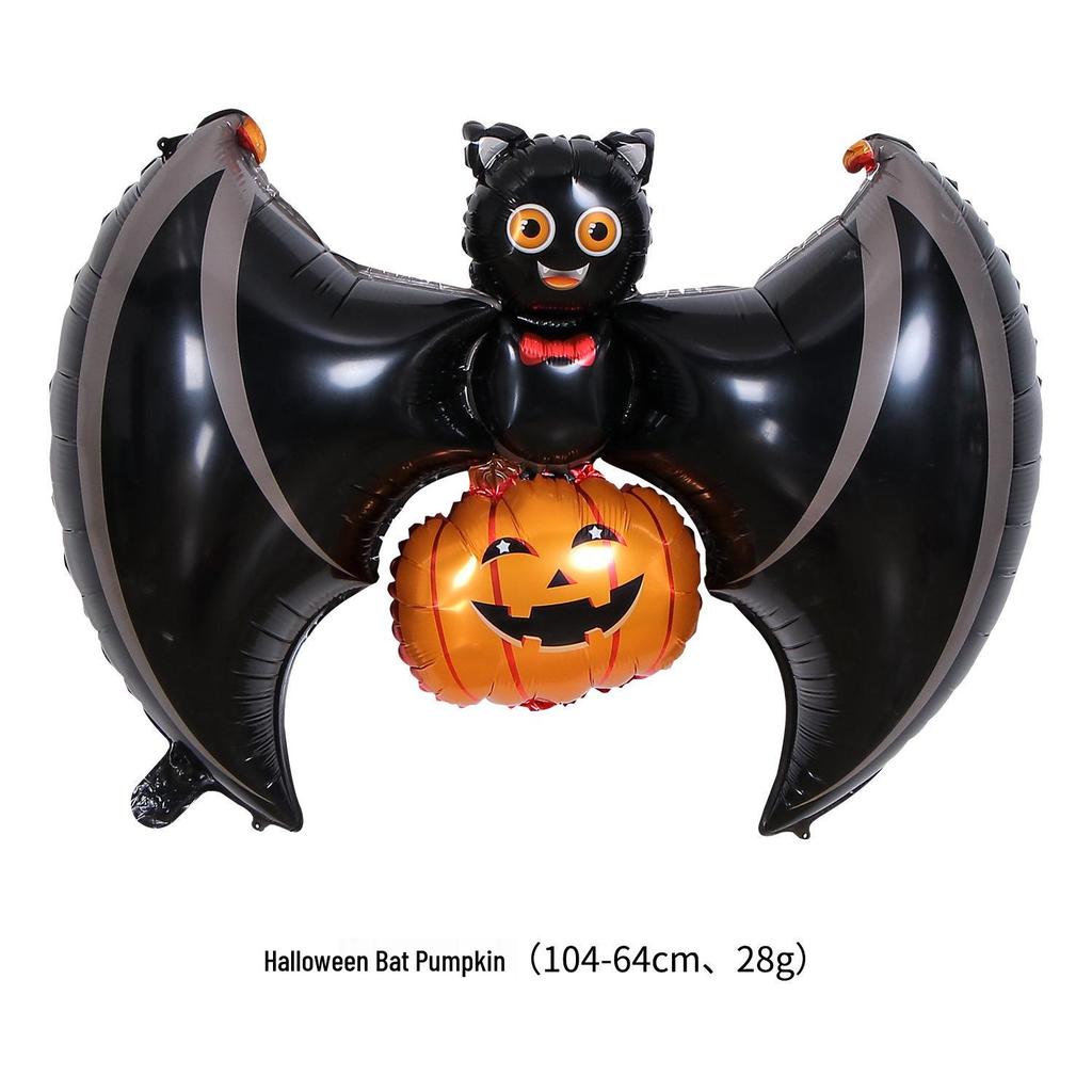 Aluminum Foil Balloons: Halloween Decorations with Ghosts, Skeletons, Pumpkins, and Bats