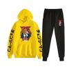 Chainsaw Man Couples Hoodie Sweatpants Set Long Sleeve Casual Outfit Men Women