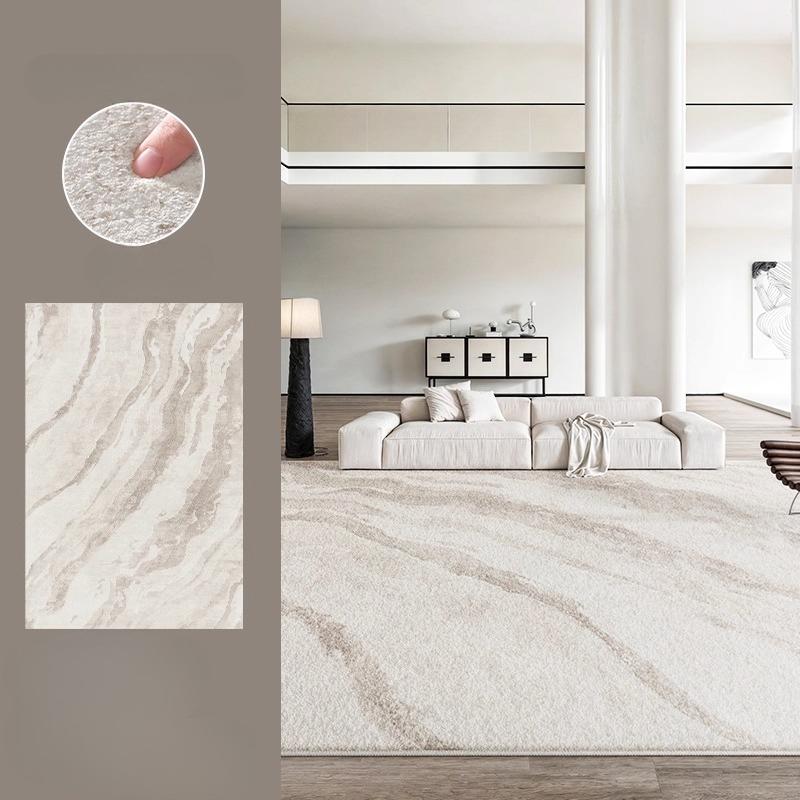 Cream Style Carpets for Living Room Large Area Bedroom Washable Decor Carpet Thick Plush Lounge Floor Mat Fluffy Soft Study Rug