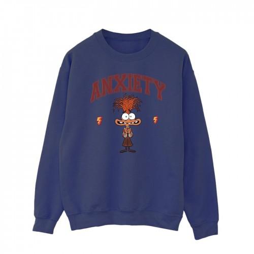 Inside Out 2 Mens Anxiety Collegiate Sweatshirt
