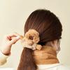 Kawaii Capybara Hair Scrunchies Cute Cartoon Animal Plush Hair Rope Ponytail Holder For Girls Lovely Hair Accessories