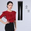 2026 Women's Sequin Ruffle Leotard - High-End Spring/Summer Figure Training & Etiquette Outfit