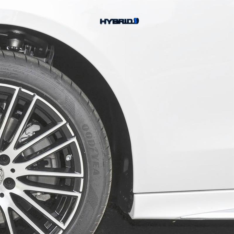 HYBRID Metal Car Logo Decorative Stickers Are Suitable for Decal Accessories On the Rear Side of the Trunk of the Entire Car Bod