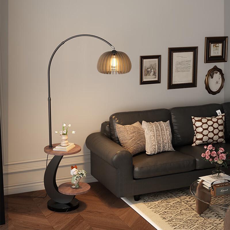 UOSU Fishing Floor Lamp with Storage Shelf