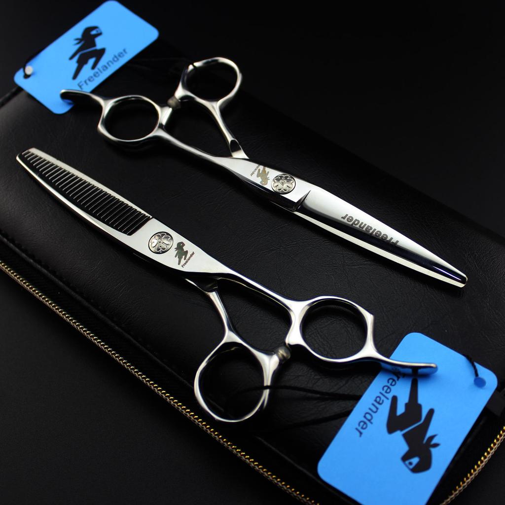 6.0" SHY-01 Gem Hairdressing Scissors - Straight & Thinning Barber Shears
