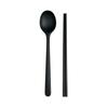 Kids' Portable Non-Slip Colored Silicone Chopsticks & Spoon Set