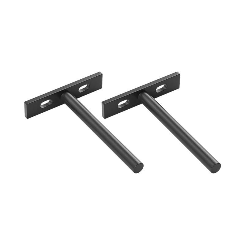2Pcs Heavy Duty Shelf Brackets Adjustable Floating Shelf Bracket Easy Installation Metal Brackets Wall Shelf Support