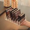 Transparent Makeup Organizer: Dressing Table Storage Shelf with Drawer Divider for Cosmetics & Eyeshadow.